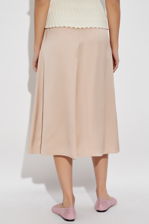 スカート FENDI Women Skirts FQ7601ATR0 Beige Beige Silk skirt Fendi - Vitkac AS